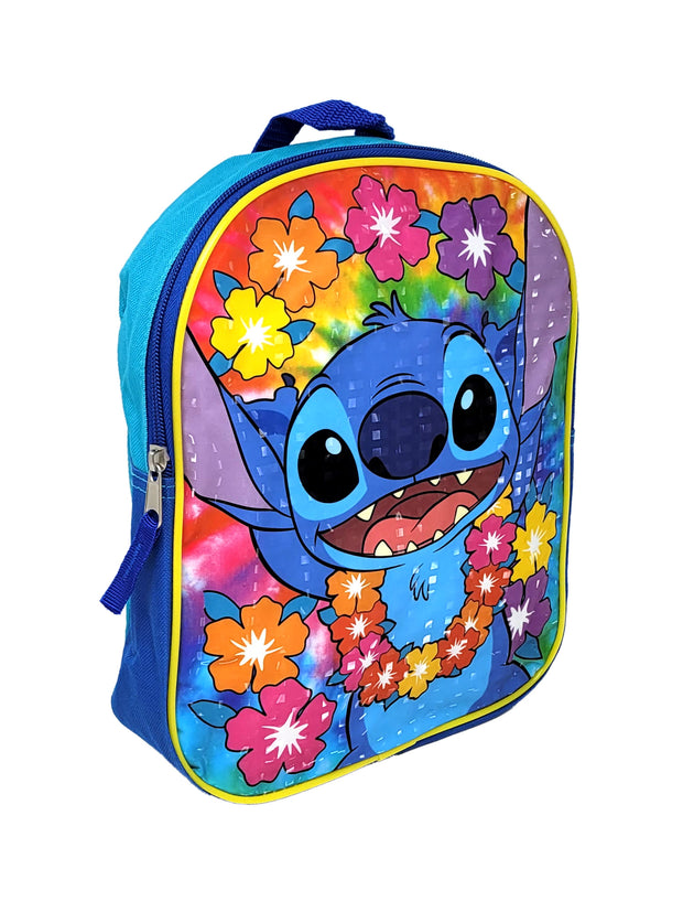 Disney Stitch Backpack Mini 11" Hawaii Flowers Alien