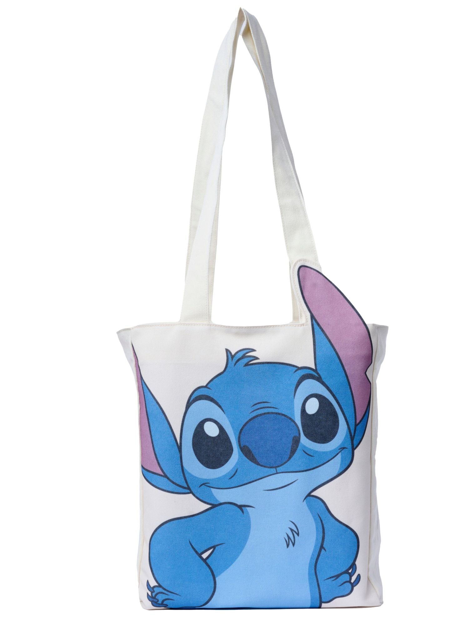 Disney Stitch Die-Cut Canvas Tote Bag with Shaped Top