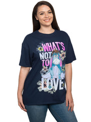 Disney Women's Plus Size Eeyore T-Shirt What's Not to Love Navy Blue