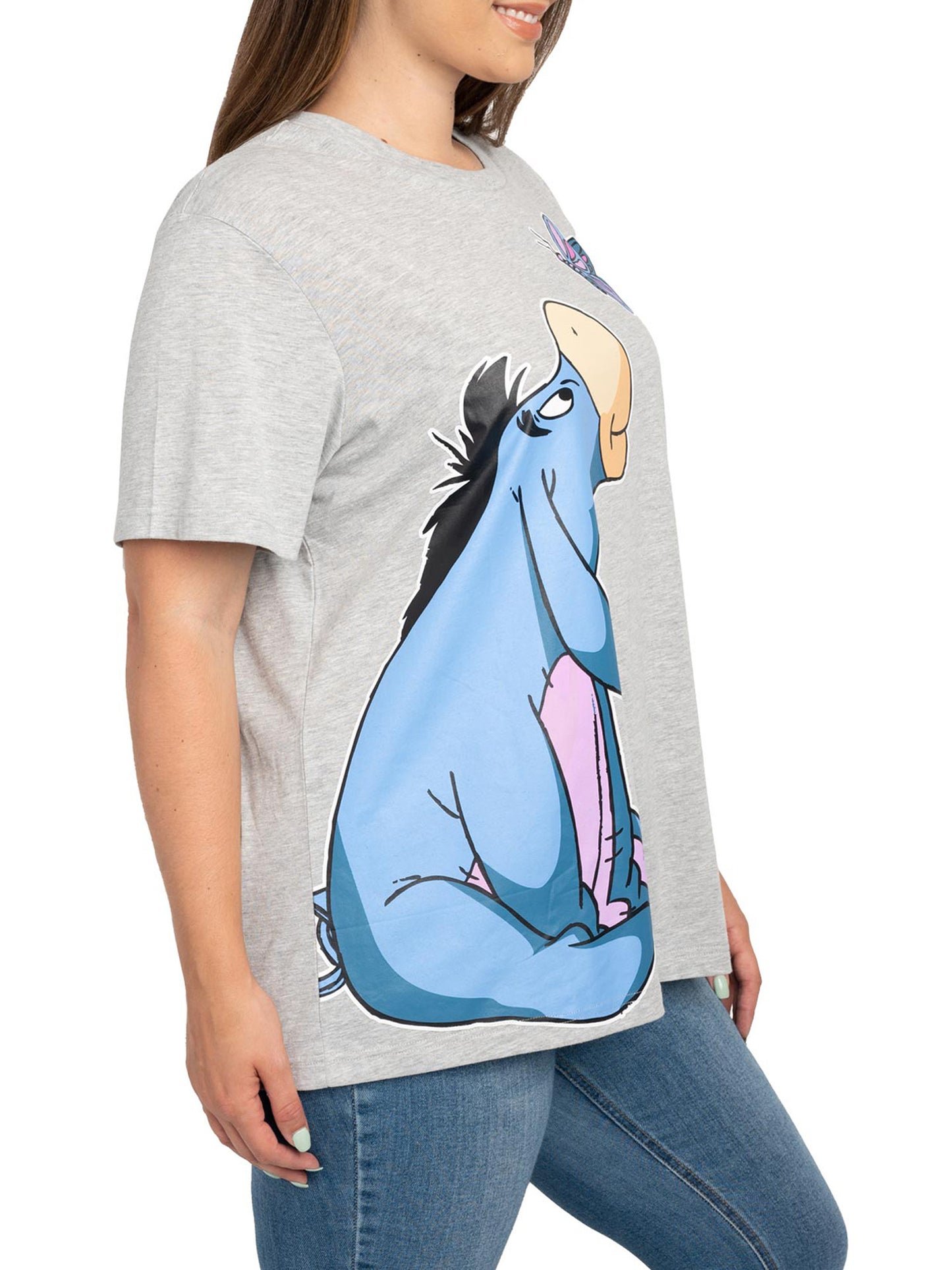 Women's Plus Size Eeyore Butterfly T-Shirt & Pajama Pants Lounge Set