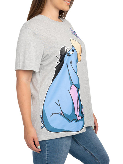 Women's Plus Size Eeyore Butterfly T-Shirt & Pajama Pants Lounge Set