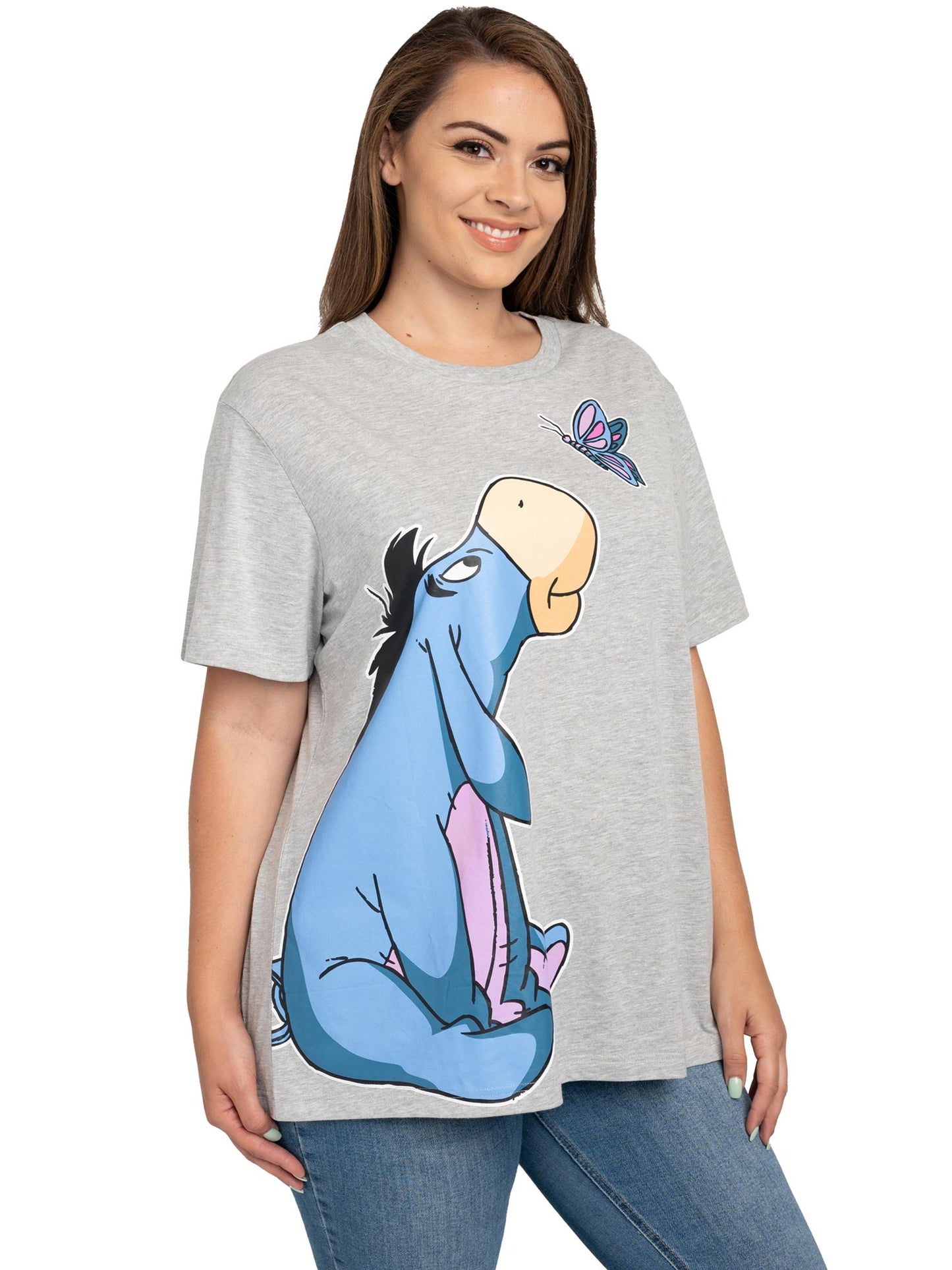 Women's Plus Disney Eeyore T-Shirt & Pajama Pants Size 2-Piece Set (4X Only)