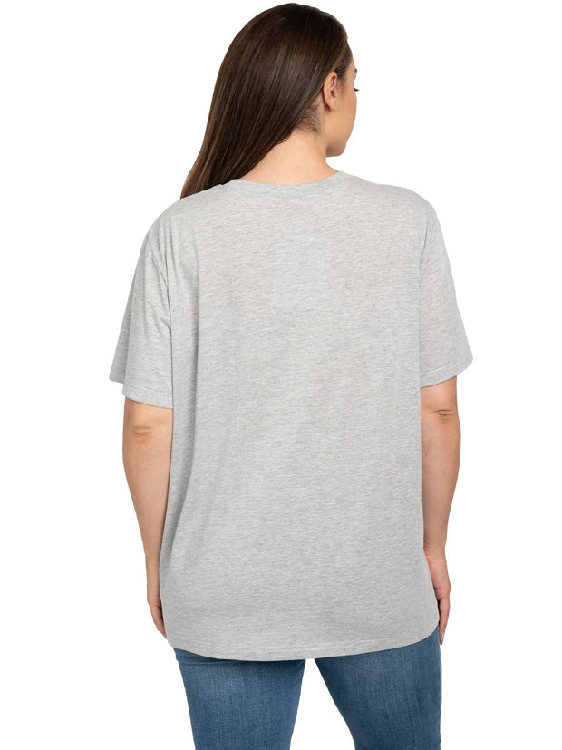 Women's Plus Size Disney Eeyore Butterfly Short Sleeve T-Shirt Heather Gray
