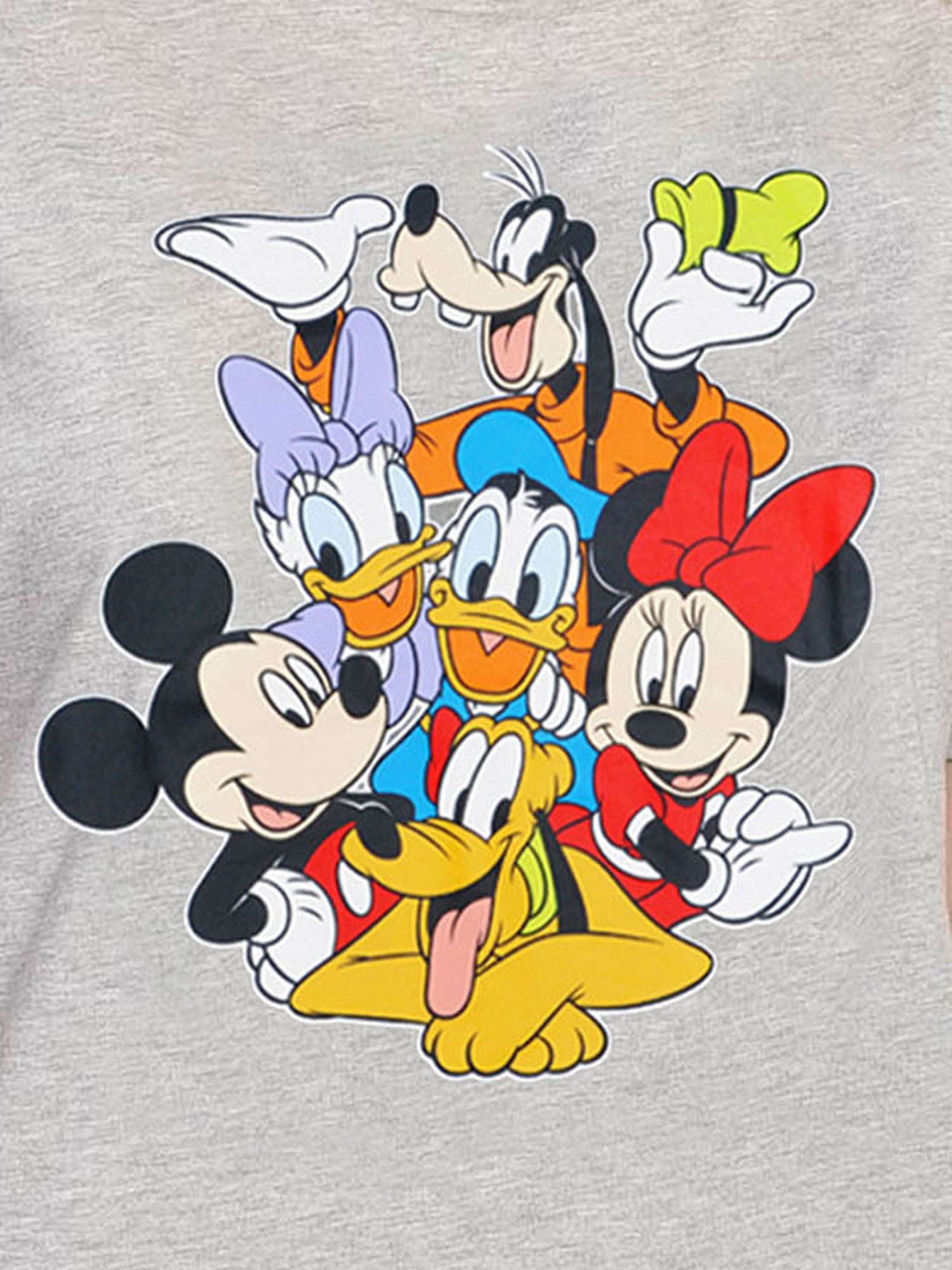 Women's Plus Size Mickey Mouse & Friends T-Shirt Gray Minnie Daisy Pluto