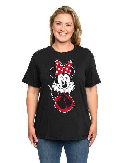 Women's Plus Minnie Mouse T-Shirt & Bike Shorts 2-Piece Set Disney (2X Only)