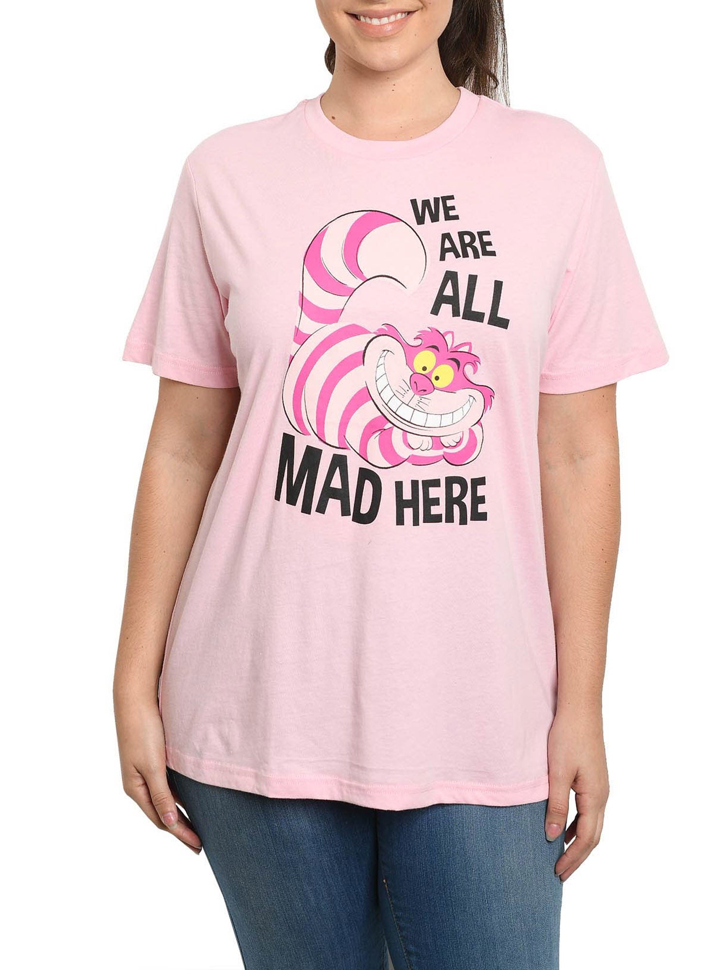 Women's Plus Size Disney Cheshire Cat Alice in Wonderland T-Shirt (Size 4X Only)