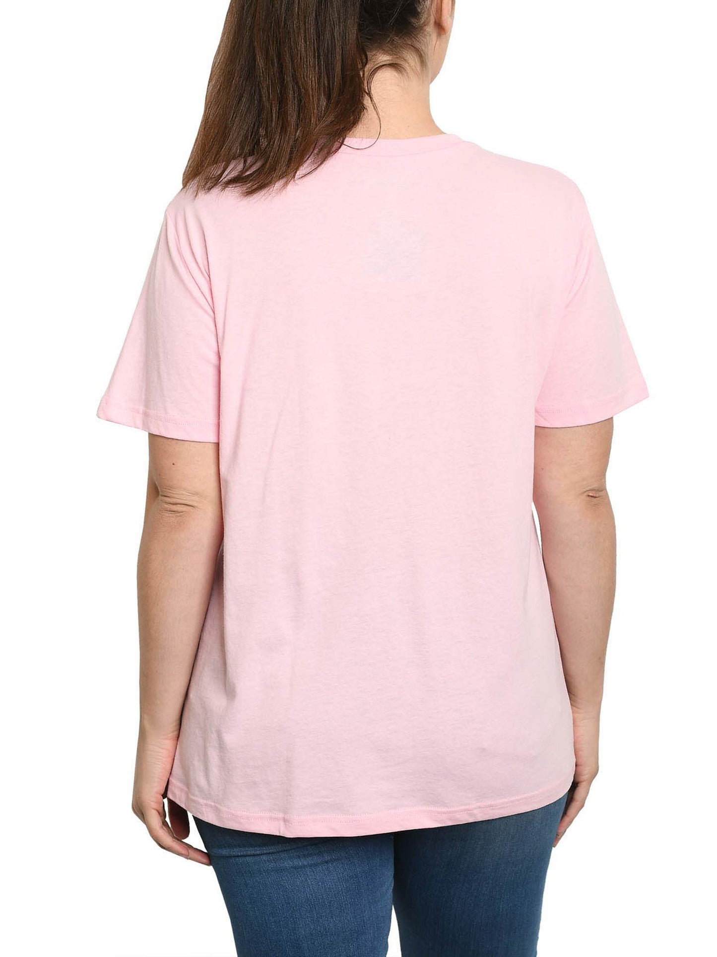 Disney Cheshire Cat Alice in Wonderland T-Shirt Pink Women's Plus Size