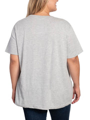 Eeyore T-Shirt Just Chillin Women's Plus Size Winnie The Pooh Gray