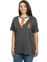 Womens Plus Size Harry Potter T-Shirt Costume Tee Hogwarts Gryffindor