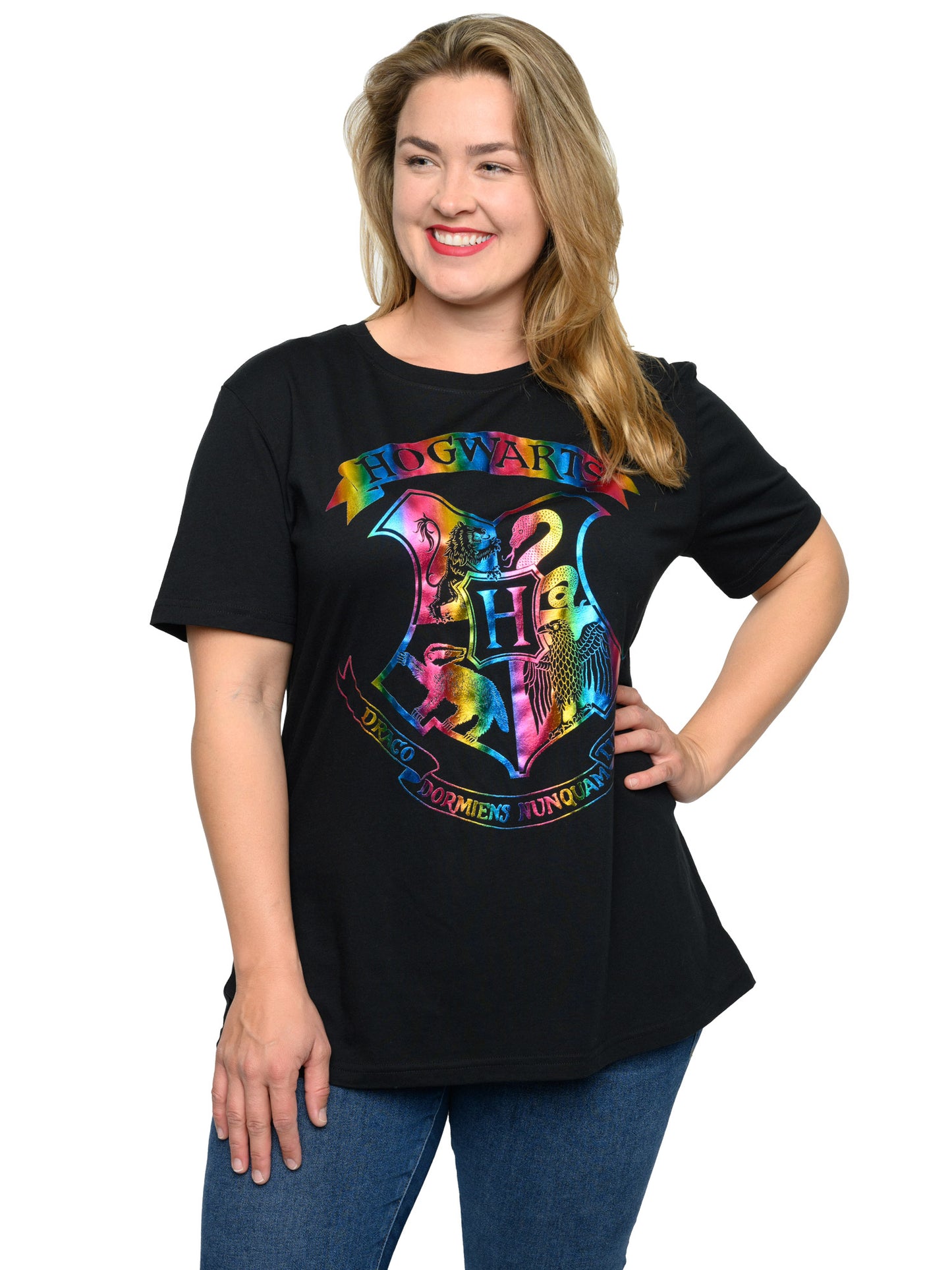 Women's Plus Size Harry Potter T-Shirt Hogwarts Halloween Costume Tee (Size 2X)