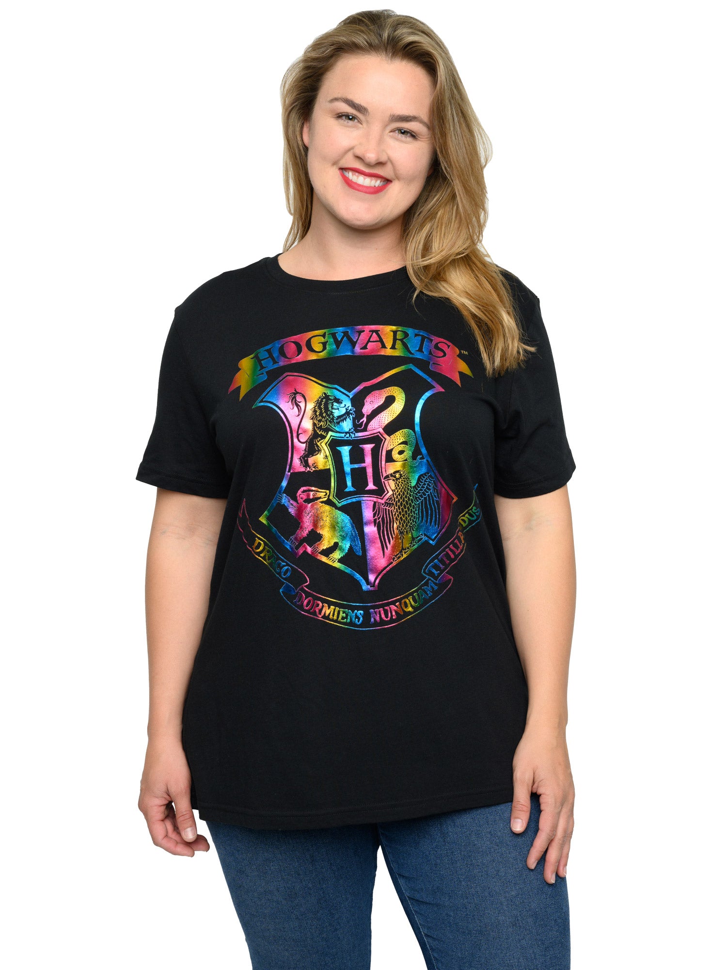 Women's Plus Size Harry Potter T-Shirt Hogwarts Halloween Costume Tee (Size 2X)