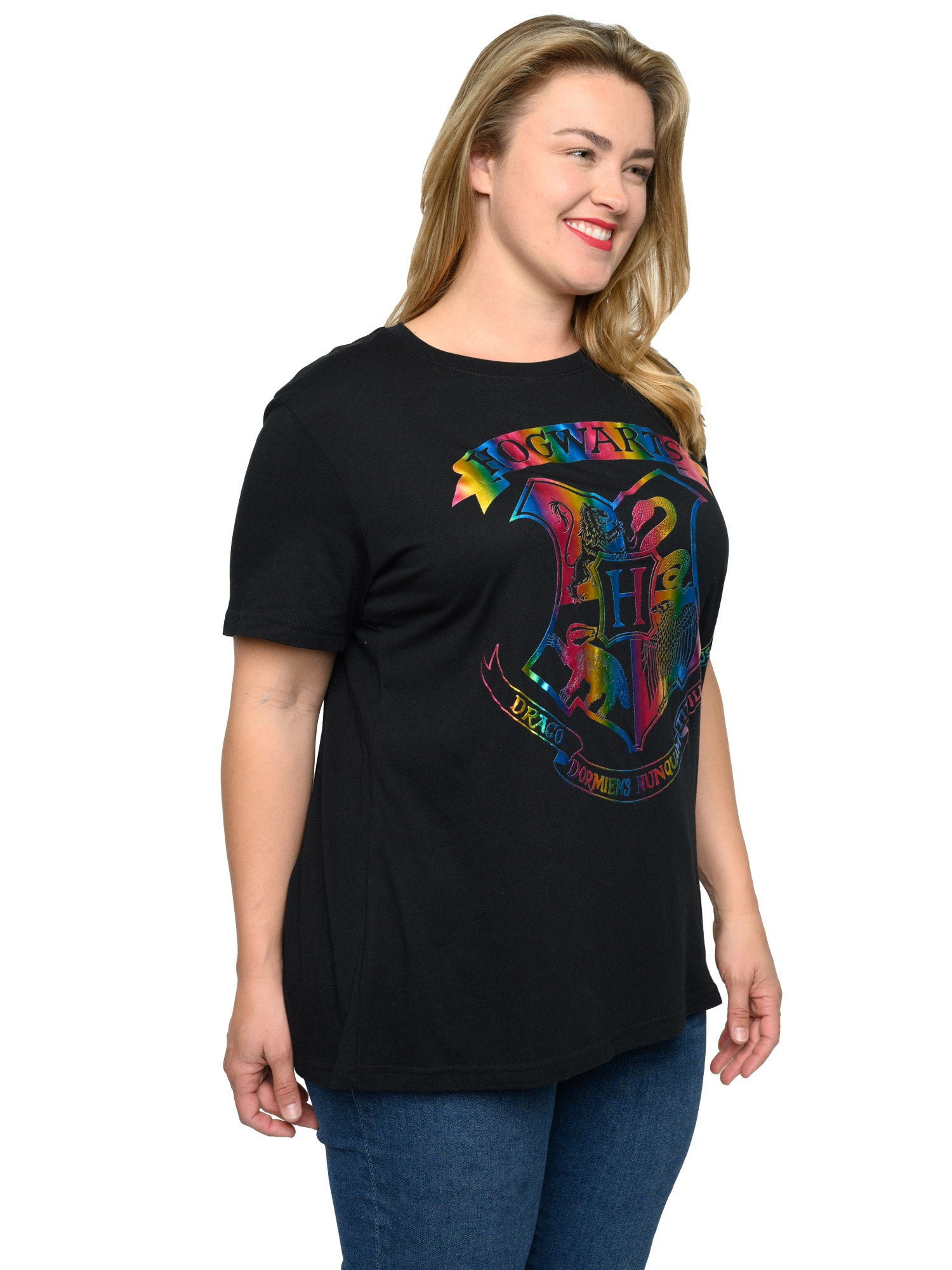 Women's Plus Size Harry Potter T-Shirt Hogwarts Halloween Costume Tee (Size 2X)