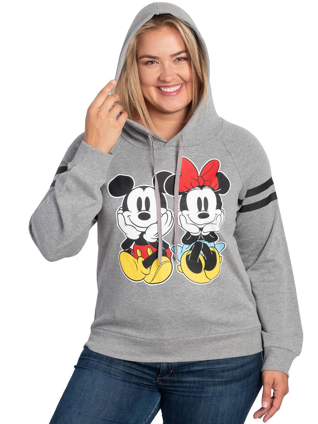 Disney Minnie Mickey Mouse Hoodie Junior Plus Size Sweatshirt (Size 3X Only)