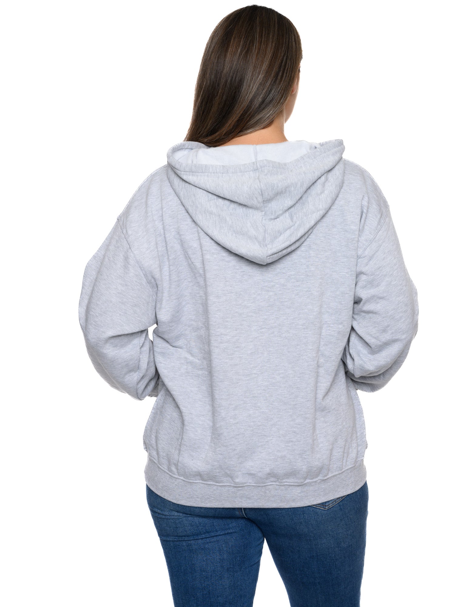 Disney Women Minnie Mouse Hoodie Peeking Pullover Sweatshirt Gray