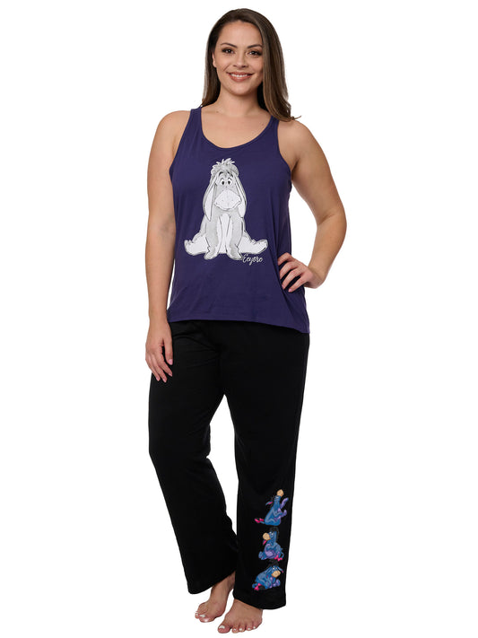 Eeyore Tank Top Shirt w/ Disney Lounge Pajama Pants Women's Plus Size Set