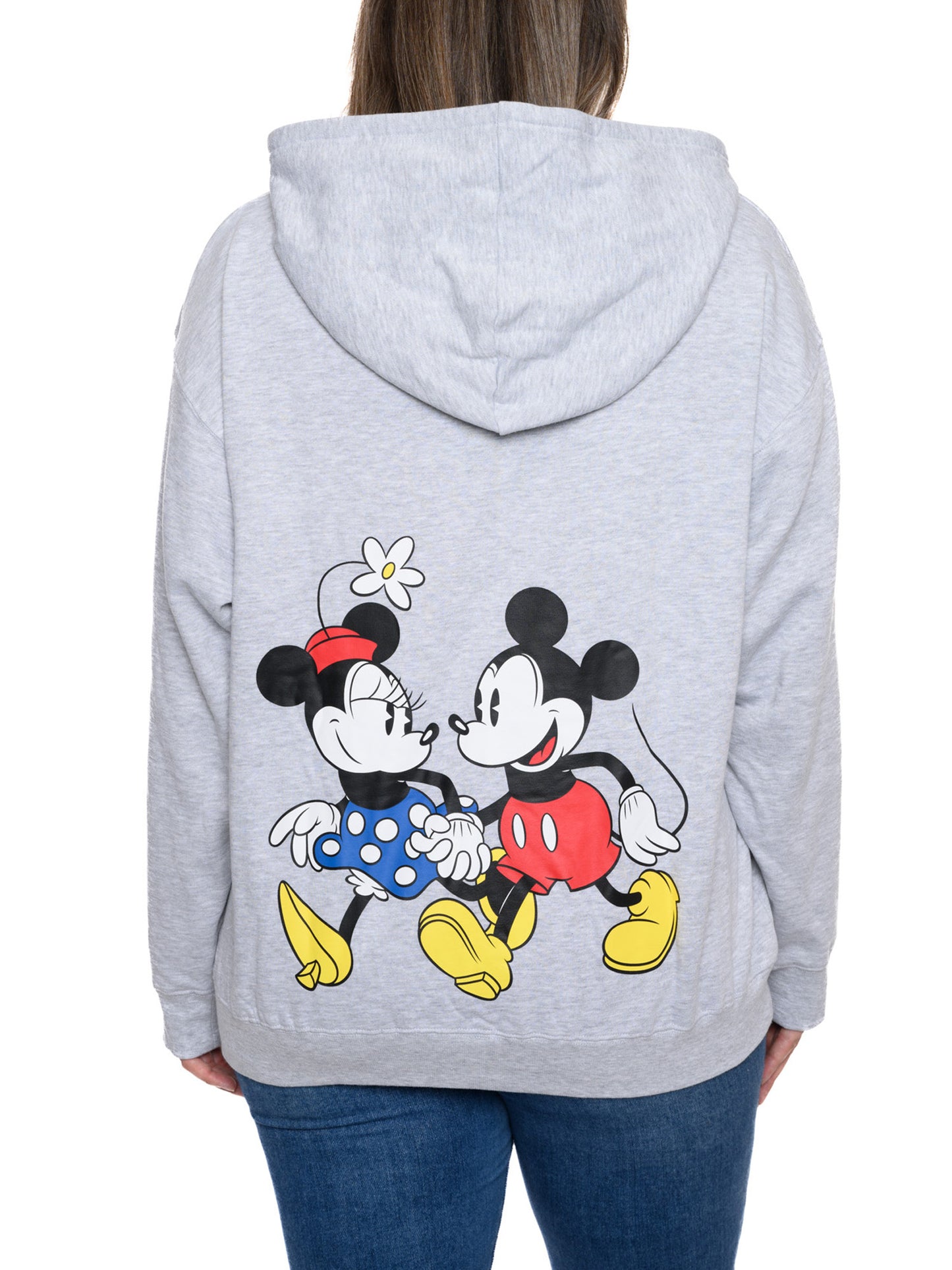 Women's and Women's Plus Mickey & Minnie Mouse Zip Hoodie Sweatshirt Disney