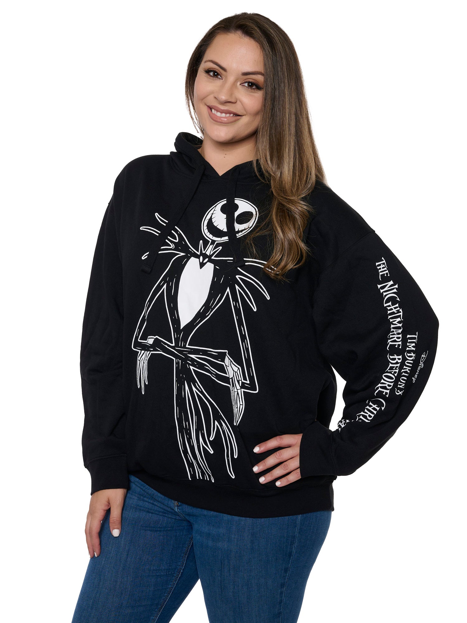 nightmare before christmas hoodie dress Nightmare Before Christmas Halloween Cosplay Hoodie Dress with Long Sleeves, Sizes 4-12