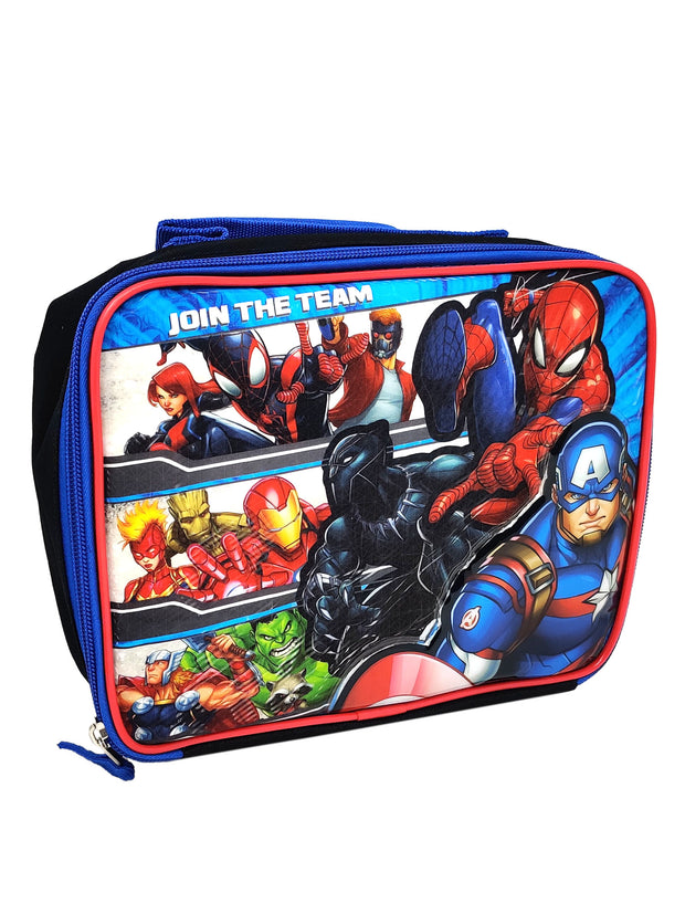 Avengers Lunch Bag Insulated Spider-Man Iron Man Thor Hulk Captain Reusable Boys
