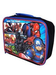 Marvel Avengers Lunch Bag Insulated w/ 2-Piece Food Container Set Boys Blue