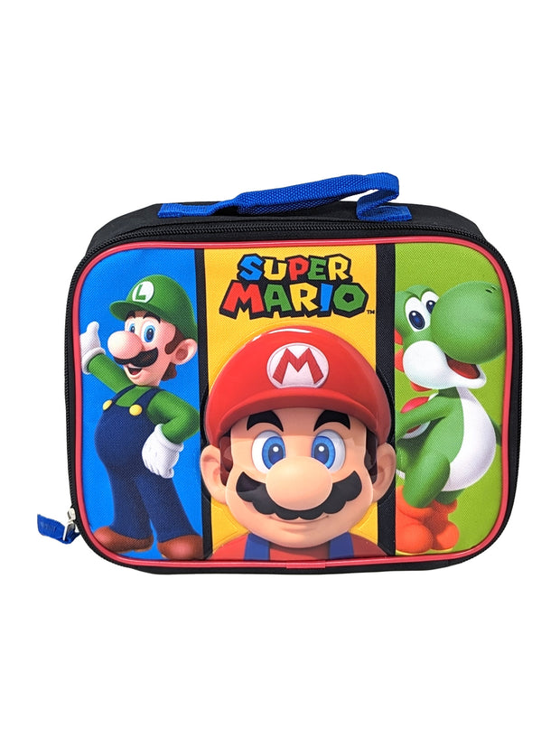 Nintendo Super Mario Luigi Lunch Bag Insulated & 2-Pack Food Container Set