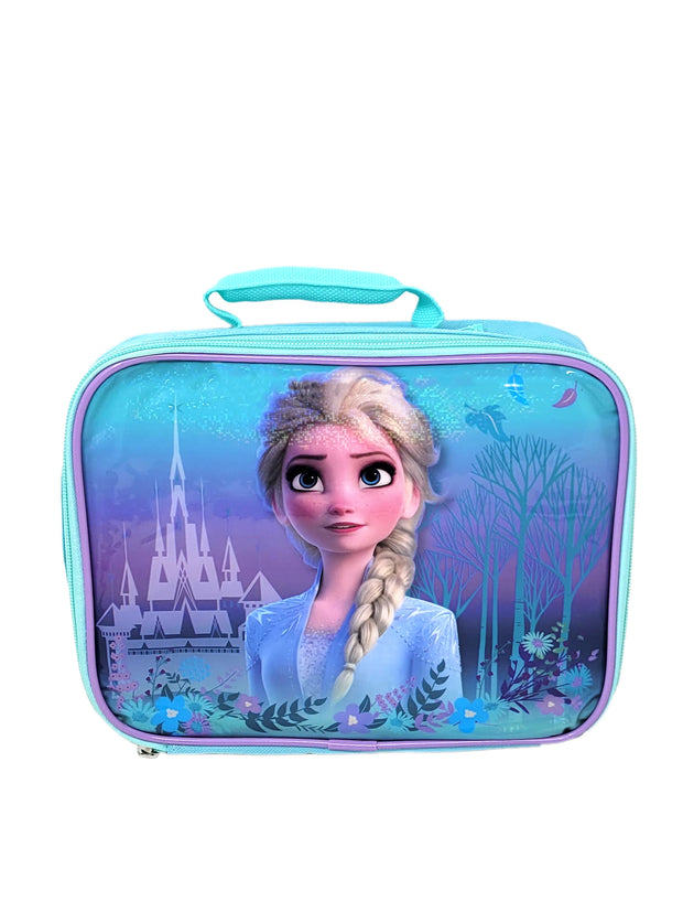 Disney Frozen Lunch Bag Insulated Elsa Princess w/ 2-Piece Food Snack Container