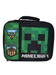 Minecraft Insulated Lunch Bag Create Mine Creeper Mob Gaming
