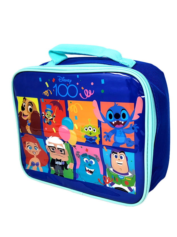 Disney 100 Celebration Characters Lunch Bag Insulated w/ 2-Piece Container Set