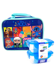Disney 100 Celebration Characters Lunch Bag Insulated w/ 2-Piece Container Set
