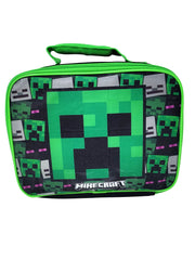 Minecraft Insulated Lunch Bag Creeper Skeleton w/ 2-Piece Snack Container Set