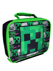 Minecraft Insulated Lunch Bag Skeleton Creeper Zombie Mob Gaming