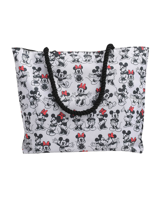 Mickey Minnie Mouse Tote Bag Rope Handle Carry-On Travel Disney Beach Bag