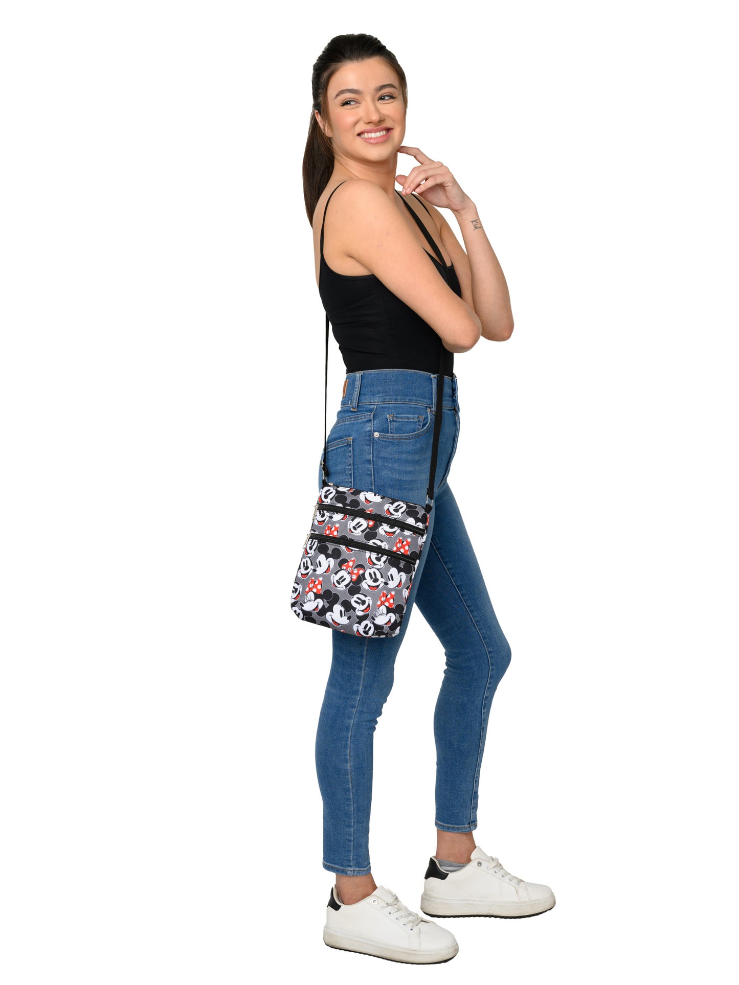 Women's Mickey & Minnie Mouse Passport Bag & Minnie Mouse Card Holder Wallet Set