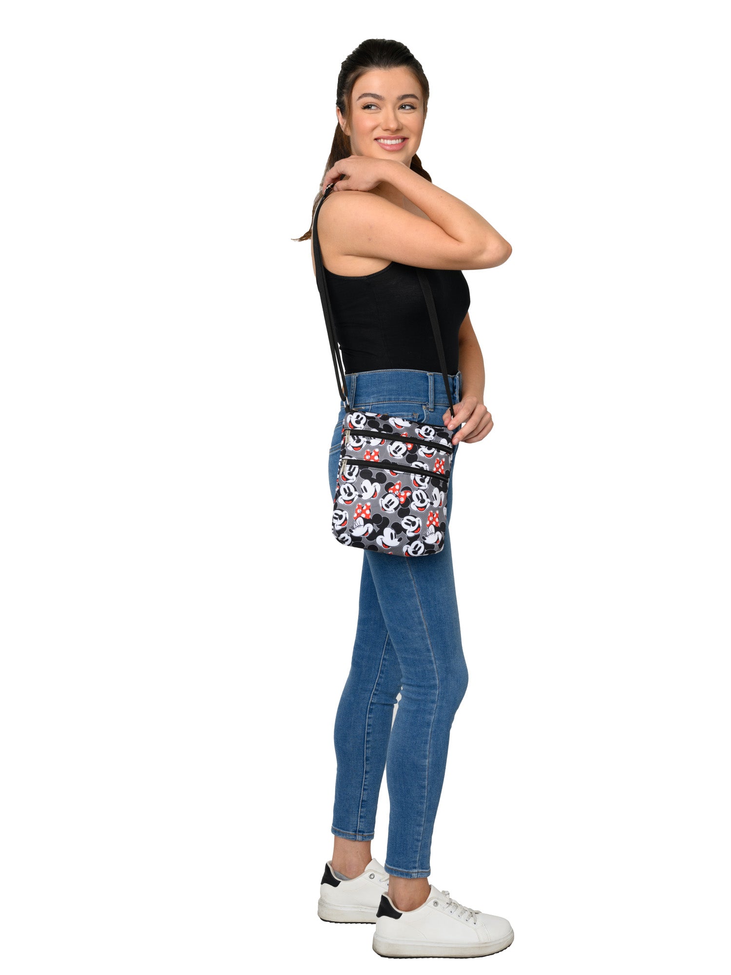 Women's Mickey & Minnie Mouse Passport Bag & Minnie Mouse Card Holder Wallet Set