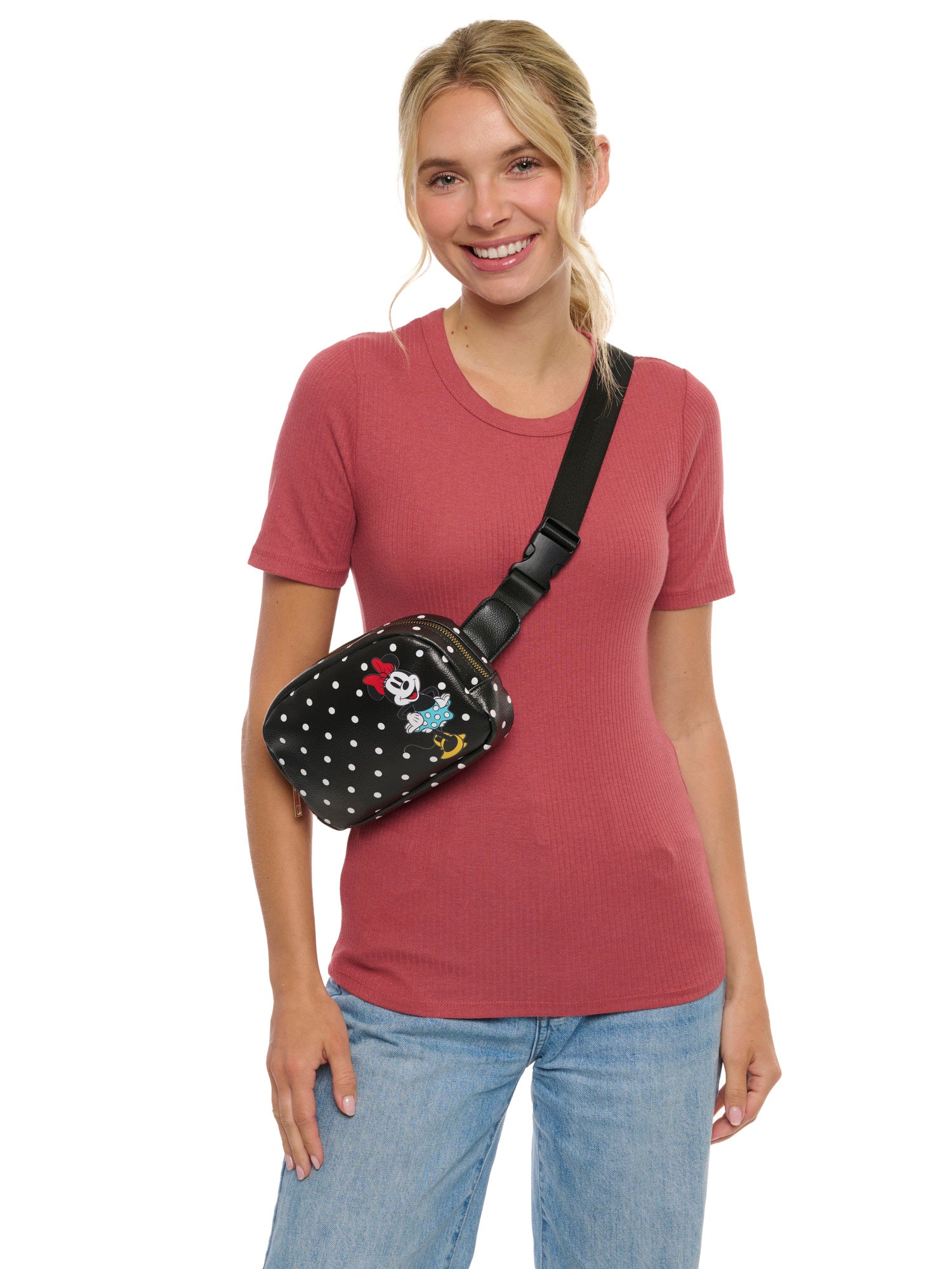 Women's Disney Minnie Mouse Belt Bag Fanny Pack Waist Bag Crossbody