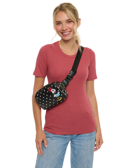 Women's Disney Minnie Mouse Belt Bag Fanny Pack Waist Bag Crossbody
