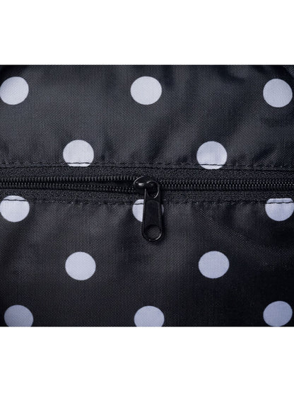 Disney Minnie Mouse Crossbody Purse Passport Bag Travel Black Faux Leather