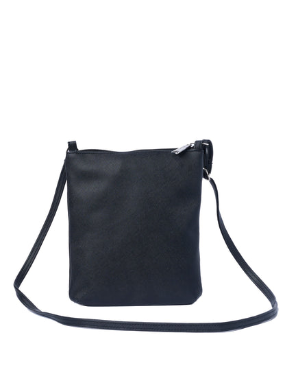 Disney Minnie Mouse Crossbody Purse Passport Bag Travel Black Faux Leather