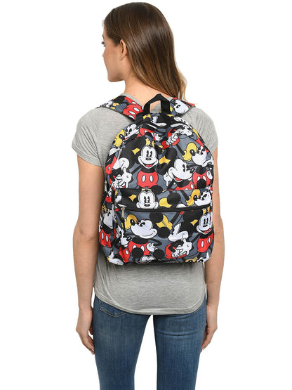 Mickey Mouse Backpack 16" All-Over Print Disney Bag Adult Kids Boys Girls