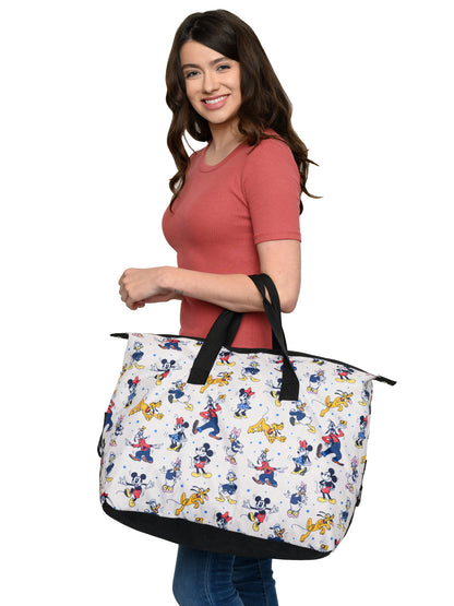 Mickey Mouse & Friends Travel Bag Weekender Duffel Disney Carry-On Minnie Goofy
