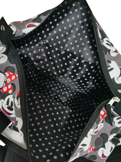 Disney Mickey & Minnie Mouse Duffel Bag Travel Weekender Carry-On Large