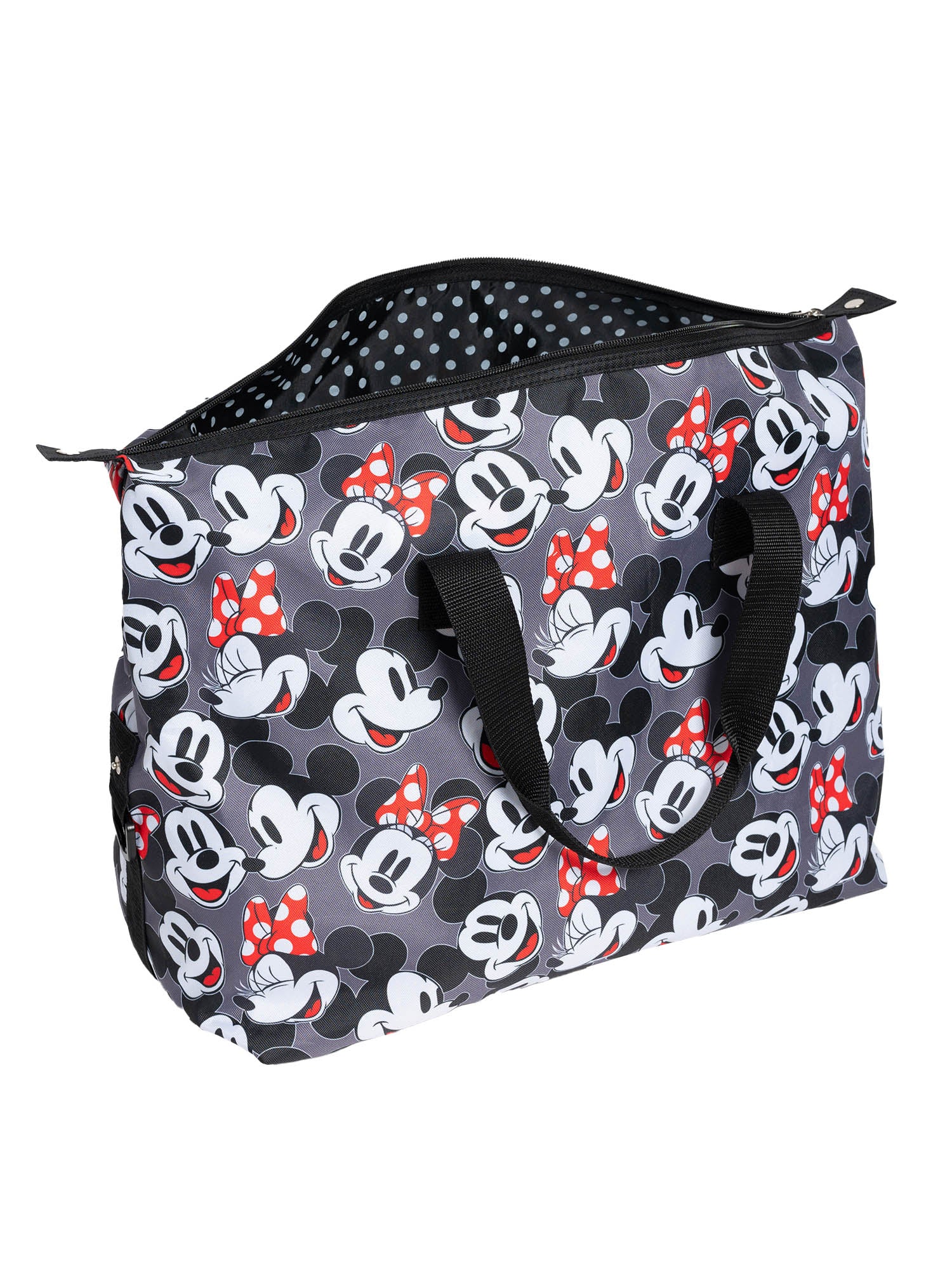 Disney Mickey & Minnie Mouse Duffel & Passport Bag Travel Set Weekender