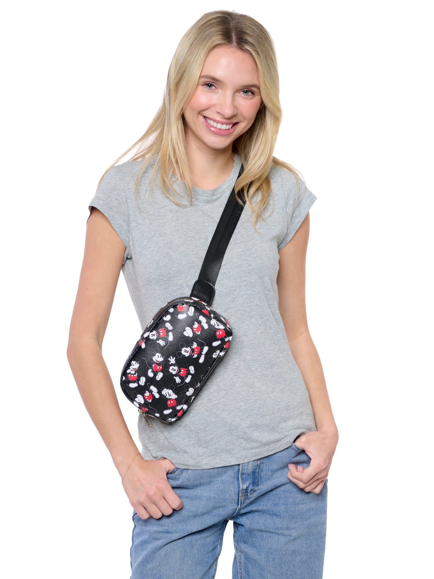 Disney Mickey Mouse Belt Bag Travel Fanny Pack Waist Bag Crossbody Disney Trip