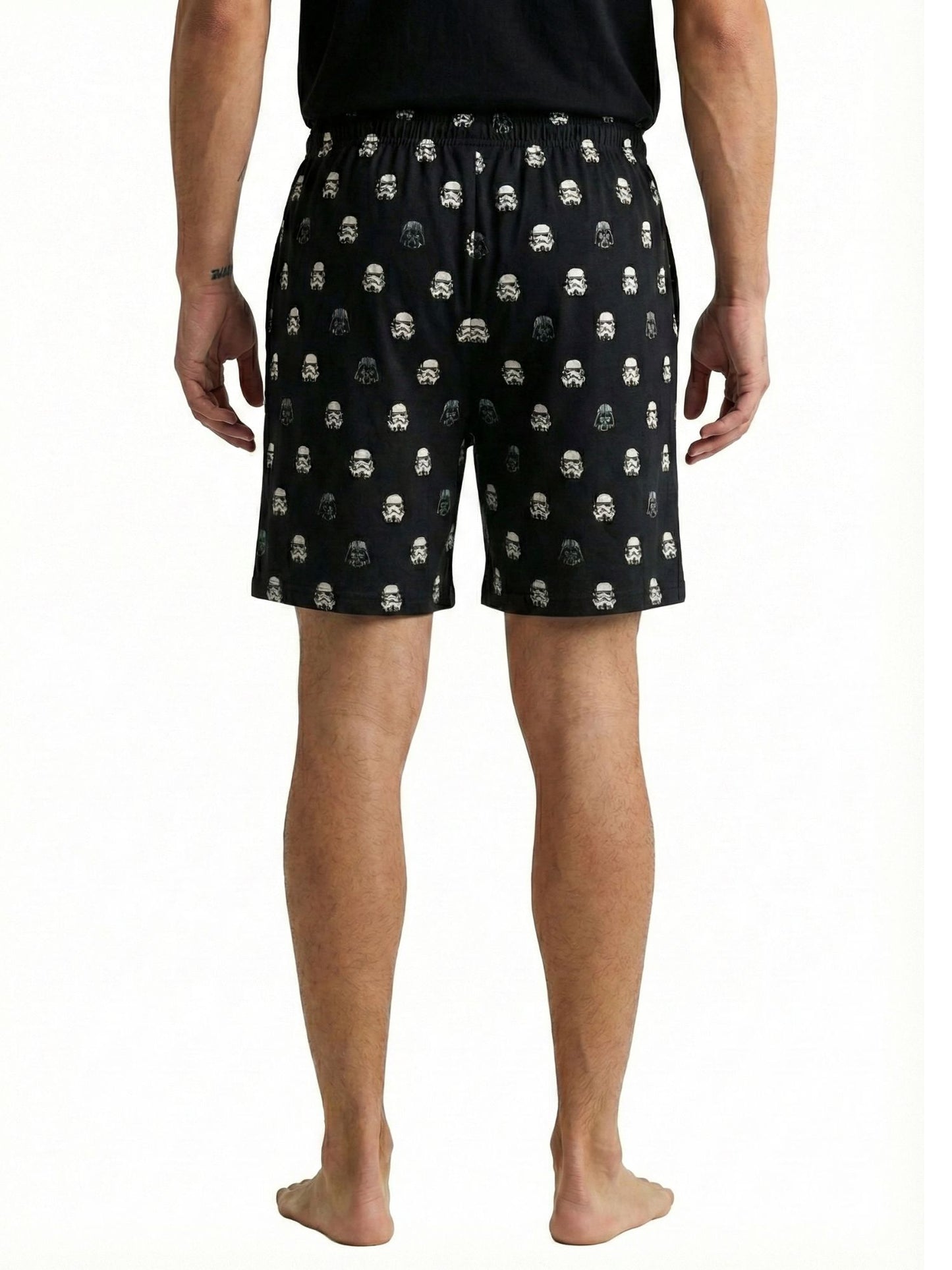 Mens Star Wars Stormtroopers Darth Vader Pajama Sleep Shorts Loungewear Black