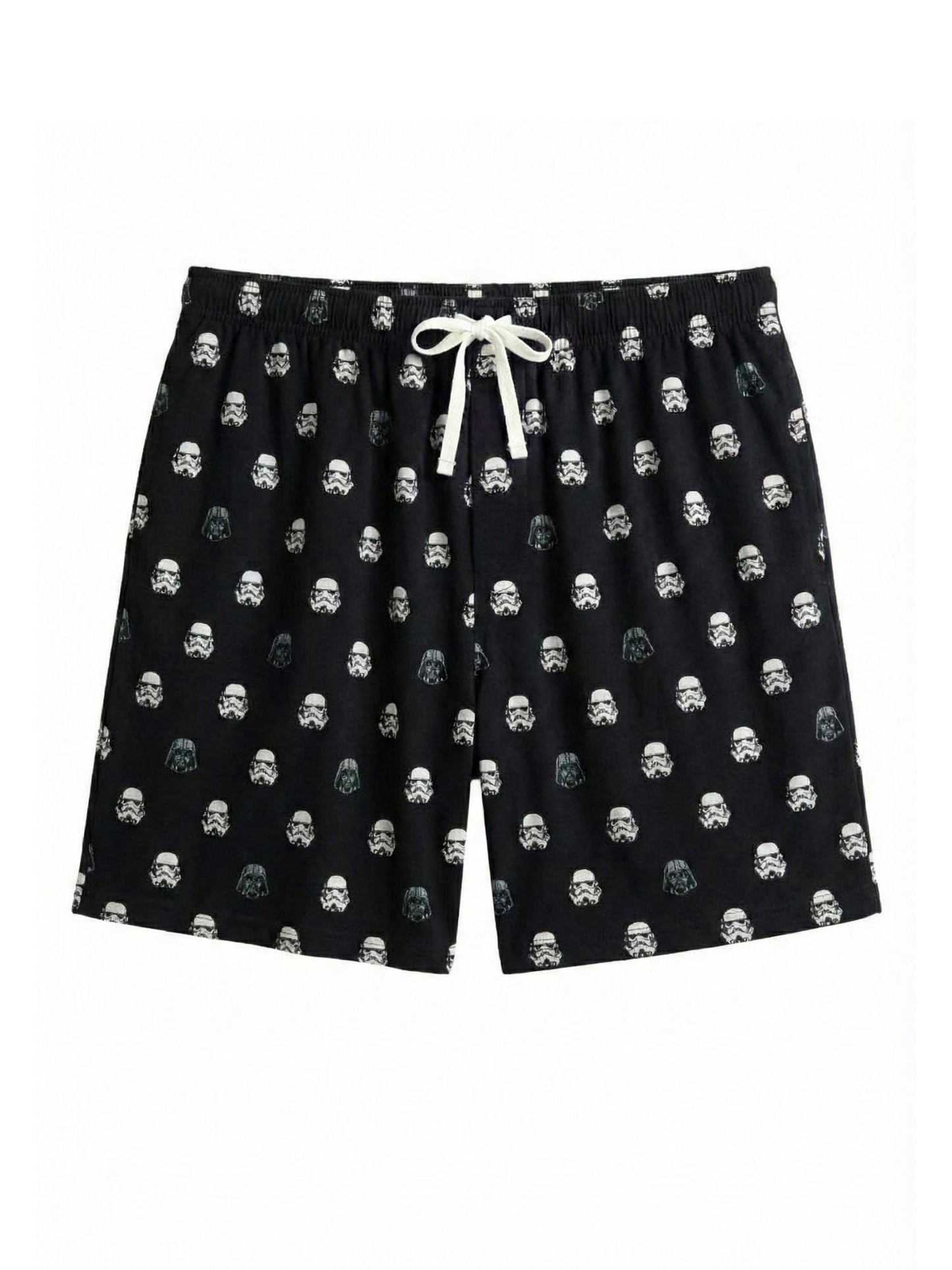 Mens Star Wars Stormtroopers Darth Vader Pajama Sleep Shorts Loungewear Black