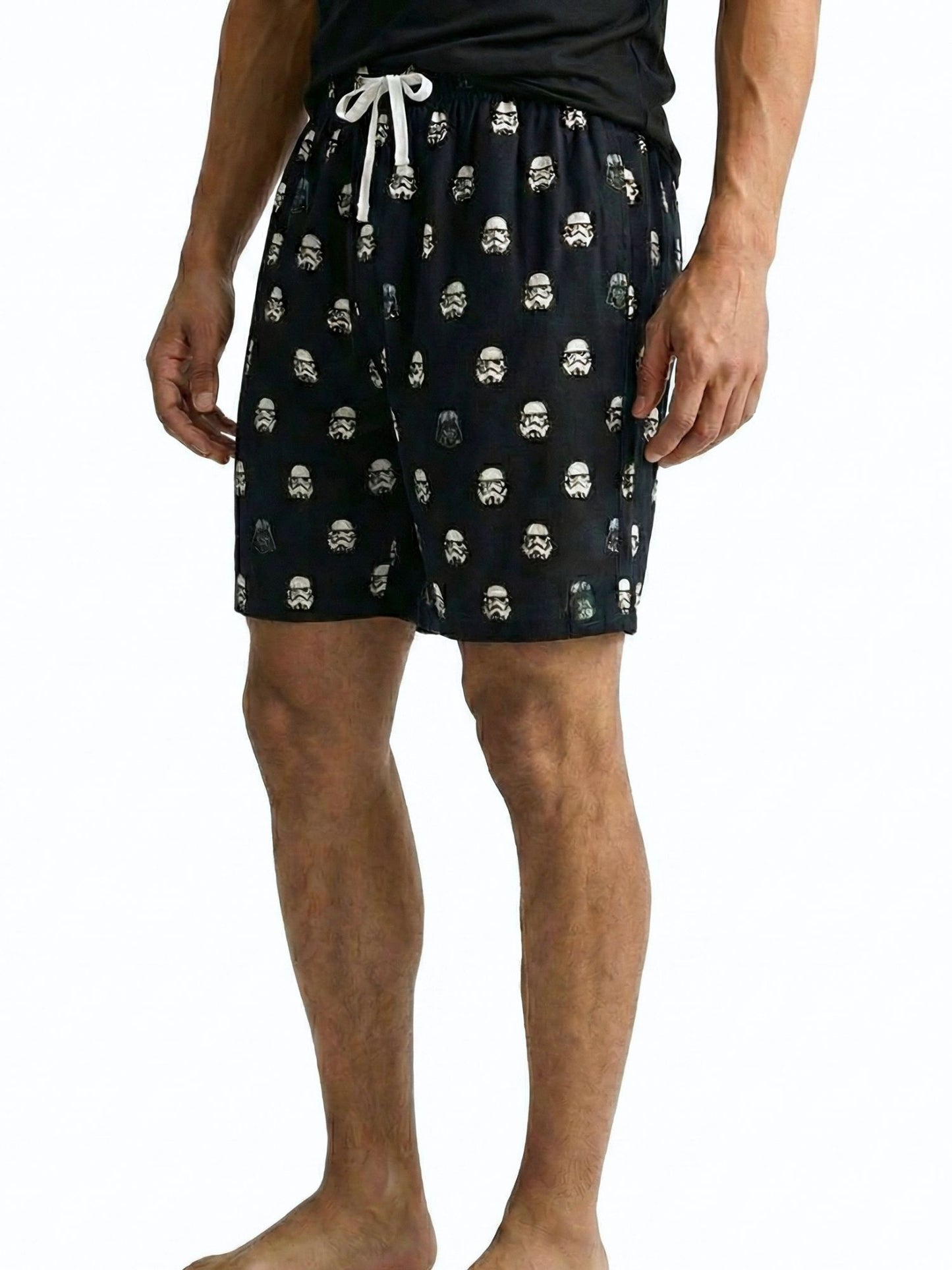 Mens Star Wars Stormtroopers Darth Vader Pajama Sleep Shorts Loungewear Black
