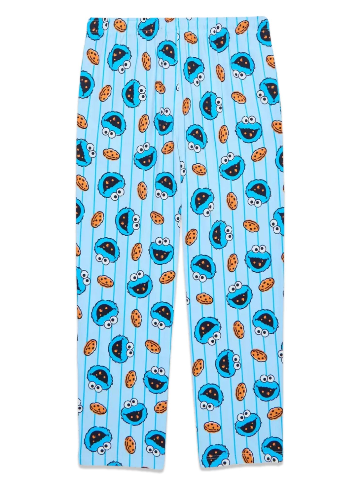 Women's Cookie Monster Sleepwear Pajama Pants Lounge Bottoms with Pockets