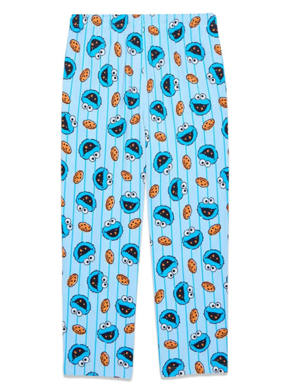 Women's Cookie Monster Sleepwear Pajama Pants Lounge Bottoms with Pockets