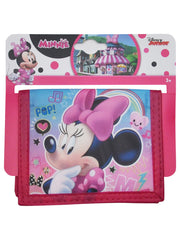 Girls Minnie Mouse Bi-Fold Wallet Pink