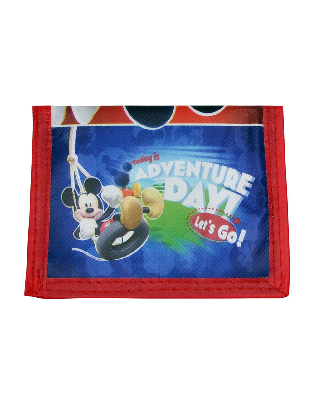 Mickey Mouse Ears Hat and Bifold Wallet 2Pcs Boys Black Blue Red Disney Set