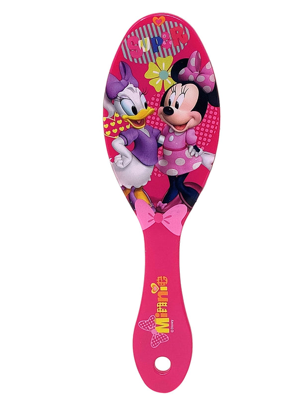 Girls Minnie Mouse 18" Drawstring Sling Bag w/ Minnie Hair Brush Gift Set